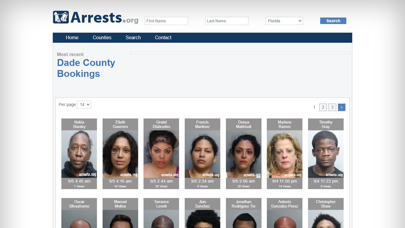 Dade County Arrests and Inmate Search